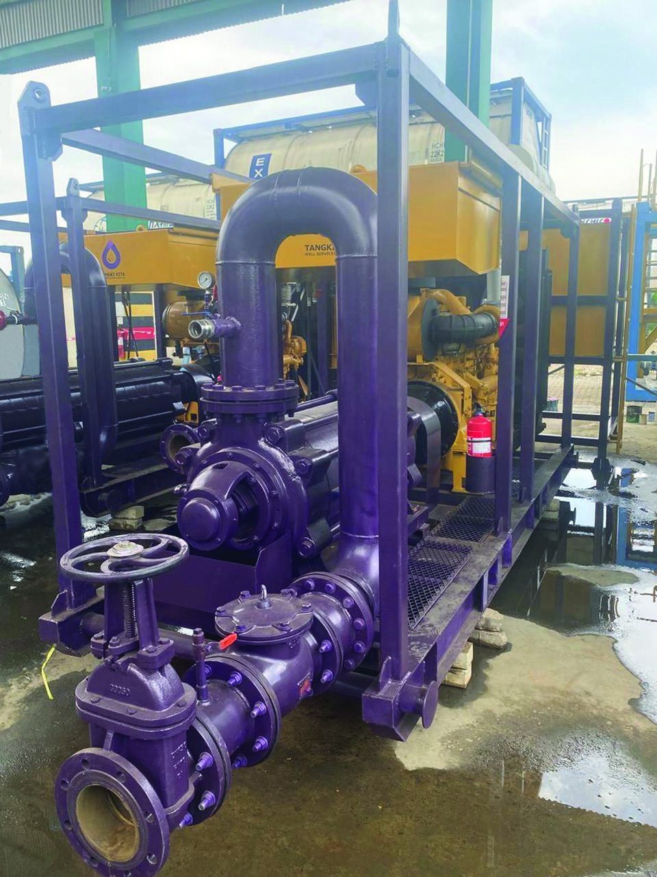 Close-up of a centrifugal pump